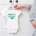 thumbnail image 5 of Mermaid Born to Swim Cute Water Lover Bodysuit Jumper Girls Infant Baby Brisco Brands 6M, 5 of 6