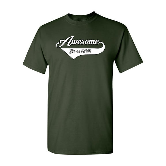 Awesome Since 1993 With Tail Gift Novelty DT Adult T-Shirt Tee