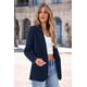 thumbnail image 4 of Blazer PRETTYGARDEN Azul Marino para Mujer con Solapa Clásica y Hombros Acolchados, 4 of 8