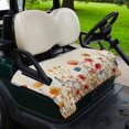 thumbnail image 2 of Golf Cart Seat Covers for 2 Seater,Yellow Red Blue Spring Floral Microfiber Cart Seat Towel Blanket,Watercolor Botanical Summer Flowers Absorbent NonSlip Bench Seats Protector for Golf Course 51"x31", 2 of 9