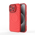 thumbnail image 3 of TECH CIRCLE for iPhone 16 Pro Case 6.3-Inch 2024, Slim Fit Lightweight Thin Basic Case with Hidden Kickstand on Camera, Plastic/Silicone Materials, Protective Cute Circle Back Cover Case, Red, 3 of 6