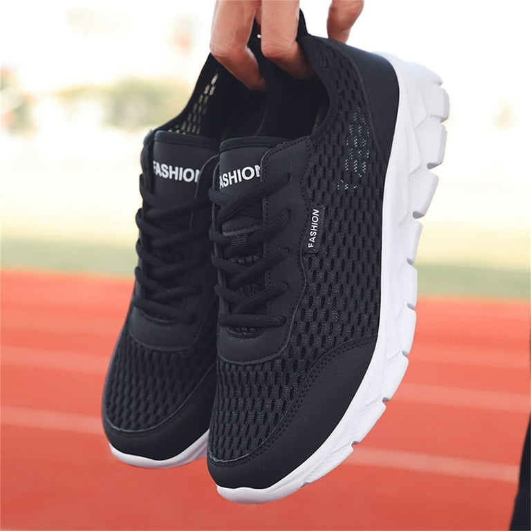 Fashion Summer Men Sneakers Mesh Breathable Comfort Flat Lace