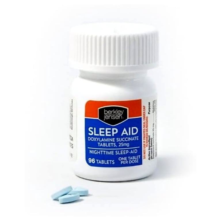 Berkley Jensen Sleep Aid Doxylamine Succinate 25mg - 192 ct HSA Berkley Jensen Sleep Aid Doxylamine Succinate 25mg - 192 ct HSA