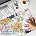 thumbnail image 4 of Long Mouse Pads for Desk,Pioneer Flower Floral Print Pattern Desk Mats on Top Of Desks, Desk Mouse Pad Extra Large with 3mm Non-Slip Base and Stitched Edge for Gaming,Office,Work,Home 31.5"x11.8", 4 of 6