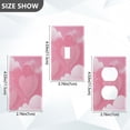 thumbnail image 2 of Light Switch Cover Switch Plate Outlet Cover Plug Cover for Electrical Unused Outlet Cover Pink Dreamy Heart, 2 of 6