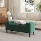 thumbnail image 3 of Almacenamiento Ottoman Bench – Upholstered End-of-Bed Almacenamiento Chest con Rolled Armrests Madera Legs Entryway Shoe Bench y Footrest Seat para cm de Alturaallway cm de Profundidadormitorio.., 3 of 6