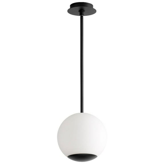 10 inch 11W 1 Led Pendant-Black Finish Bailey Street Home 766-Bel-4236179