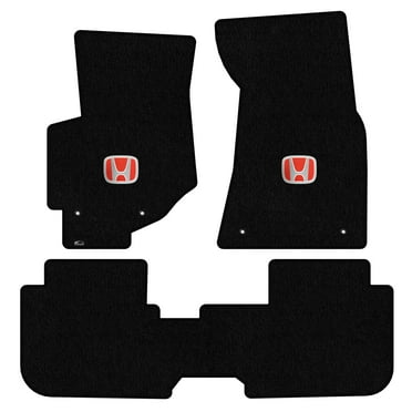 Lloyd Mats Custom Fit Floor Mats for Honda CR-V 1997-2000.5 LogoMat 3Pc Set Black No fastener on Drivers Mat