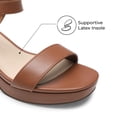 thumbnail image 4 of Sandalias Plataforma para Mujer DREAM PAIRS Marrón Talla 6.5, 4 of 7