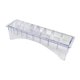 thumbnail image 5 of Estuche transparente para guardar peines guía, 10 rejillas, herramientas para el cabello, suministros limitados, 5 of 9