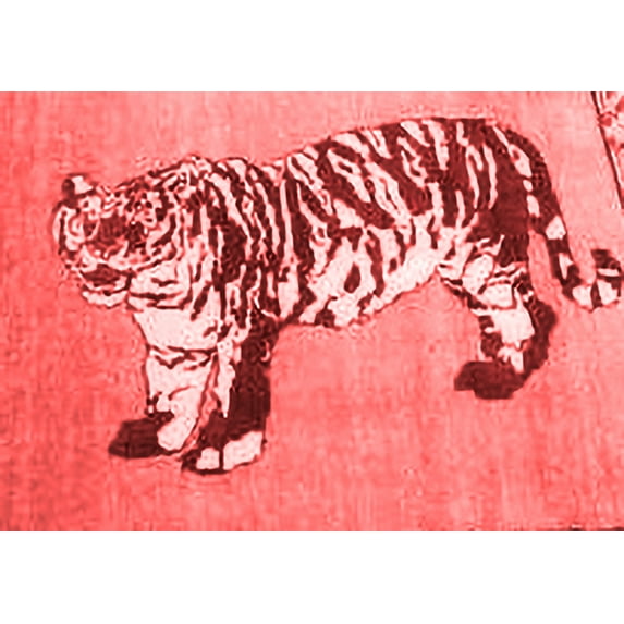 Ahgly Company Indoor Rectangle Persian Red Traditional Area Rugs, 3' x 5'