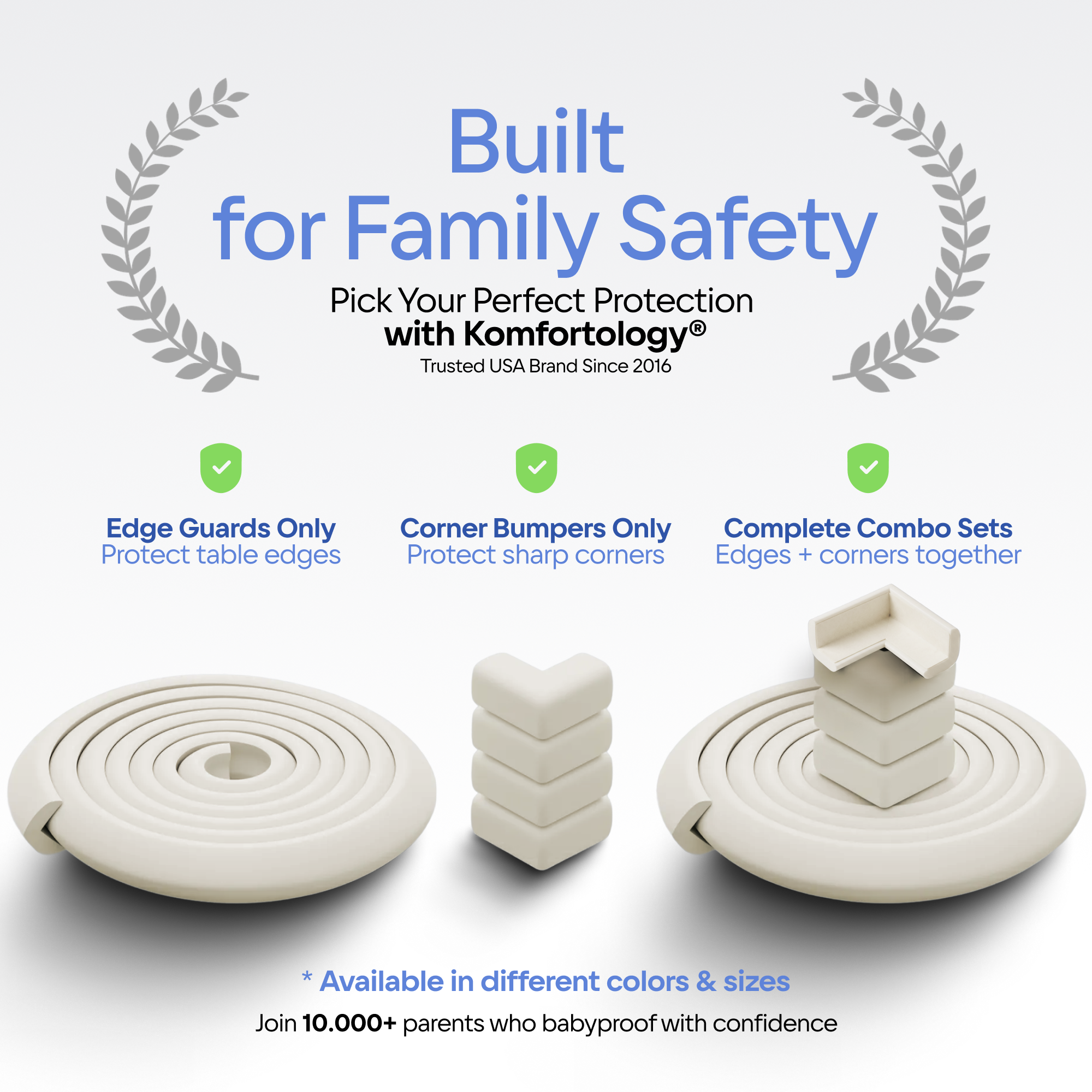 Komfortology Ivory Foam Corner Guards, 12 Count photo 6