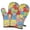 Pioneer Flower Floral-2, variant on Pioneer Flower Floral Print Pattern Oven Mitt 2-Pack Set, Heat Resistant Kitchen Gloves, 7.7" X 12"