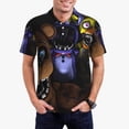 thumbnail image 2 of Lsque Five Nights At Freddy'S Pattern Golf Shirts for Men Dry Fit Print Moisture Wicking Performance Short Sleeve Polo Shirt-X-Large, 2 of 7