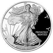 Money Metals Mint 2 oz Walking Liberty - .999 Pure Silver Round,Bullion