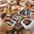 thumbnail image 7 of Boho Design Extra Large Rubber Game Pad 31.5x31.5 Inch Mahjong Table Mat with Anti-Slip Backing and Quiet Surface for Playing Tiles Cards and Entertainment, 7 of 7