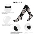 thumbnail image 6 of Bixox black white Skull bone Print Compression Socks,Compression Socks Women & Men Circulation for Medical,Running,Athletic, 6 of 7