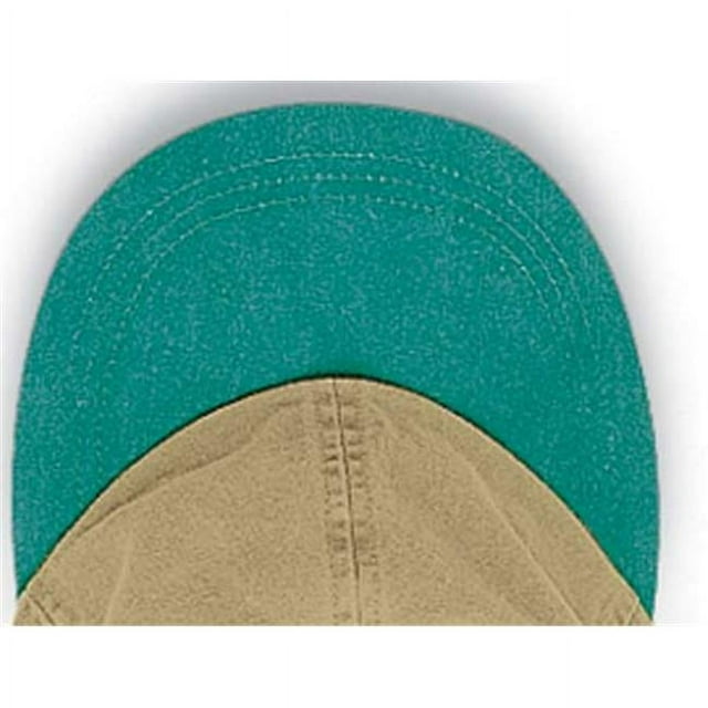 Adams Cap LP102 Bonnet en Sergé de Coton Bicolore Khaki Optimum Khaki/ Aqua