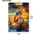 thumbnail image 3 of FMSHPON Musical Note Art Painting Clipboard Hardboard Wood Nursing Clip Board and Pull for Standard A4 Letter 13x9 inches, 3 of 8