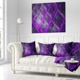 thumbnail image 3 of Designart Purple Abstract Metal Grill - Abstract Throw Pillow - 16x16, 3 of 5