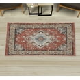 thumbnail image 1 of Vintage Decorative Rug, Classic Antique Look Ornament in Bohemian Details Nostalgic Design Motif, Quality Carpet for Bedroom Dorm and Living Room, 6 Sizes, Rust and Eggshell, by Ambesonne, 1 of 1
