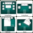 thumbnail image 5 of KOPOEELK 6x9 Area Rugs for Living Room, Dark Green Butterfly Print Washable Rug, Stain Resistant Non Slip Low Pile Carpet for Bedroom, Dining Room and Home Decor, 5 of 6