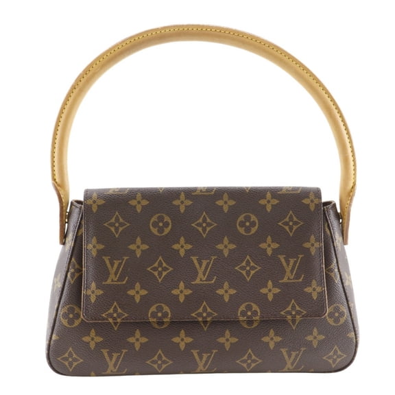 Pre-Owned Louis Vuitton Mini Looping Shoulder Bag M51147 Monogram Canvas 2002 Brown... (Good)