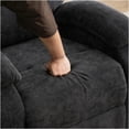 thumbnail image 5 of JERFIT Modern Massage Recliner Chair with Heat, 360 Swivel Rocker Lounge Chair for Living Room, Black, 5 of 10