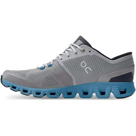 On Running Cloud X Men's Lace Up Running Shoes In Blue Size 7.5