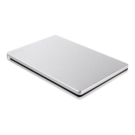 UPC: 0723844000370 | Toshiba HDTD310XS3DA 1TB Canvio Slim Portable Hard Drive  Silver  USB 3.0