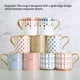 thumbnail image 5 of Inteprter Taza de café de cerámica de estilo británico, taza con asa de leche, vaso de desayuno de superficie lisa, vasos para microondas, Juegos de servir café y té, 5 of 6