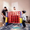 thumbnail image 2 of Giant 4 in a Row Connect Game - Storage Carry Bag Included, 4 Feet Wide by 3.5 Feet Tall - Oversized Activity for Kids and Adults, 2 of 6