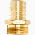 thumbnail image 2 of Valor 5201-1G Brass 1/2" Barb X 3/4" MHT Garden Hose Adapter, 2 of 4