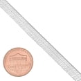 thumbnail image 2 of 5.3mm Solid .925 Sterling Silver Flat Herringbone Chain Bracelet, 7 inches, 2 of 7