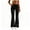Black, variant on Womens Flare Skinny Pants High Waisted Stretch Bootcut Soft Yoga Pants Slim Fit Athletic Joggers