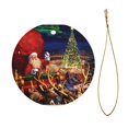 thumbnail image 2 of Adornos navideños colgantes para árbol de Navidad - Adornos navideños colgantes de cerámica - Ideas para regalar adornos navideños, 2 of 8