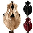 thumbnail image 6 of nerohusy Regency Dresses for Women Sexy Halloween Costume Elegant Victorian Dress Medieval Renaissance Ball Gown 2025 Beige,XXXXXL, 6 of 6
