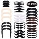 thumbnail image 2 of Bigotes falsos novedosos, suministros para fiestas de bigotes, bigotes autoadhesivos para fiestas de disfraces y actuaciones Zhivalor OTTO-2034437-2, 2 of 8