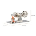 thumbnail image 4 of Stirling Engine Kit Electricity Generator Hot Air Car Cylinder Model Physical Generator Model, 4 of 7