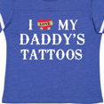 thumbnail image 4 of Inktastic I Love My Daddy's Tattoos Boys or Girls Toddler T-Shirt, 4 of 5