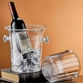 thumbnail image 3 of Acrylic Ice Bucket Commercial Champagne Bucket Home Bar Small Ice Pellet Bucket Filled with Ice, 3 of 6