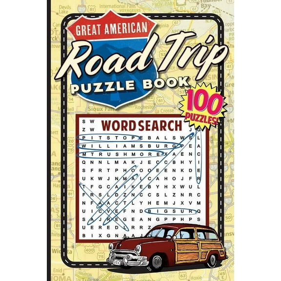Grab a Pencil Press Great American Road Trip Puzzle Book, (Paperback)