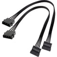 thumbnail image 3 of Molex IDE 4 Pin Male to 15 Pin Female SATA Converter Adapter Cable Hard Drive HDD SSD Extension Cable,4 Pack, 3 of 6