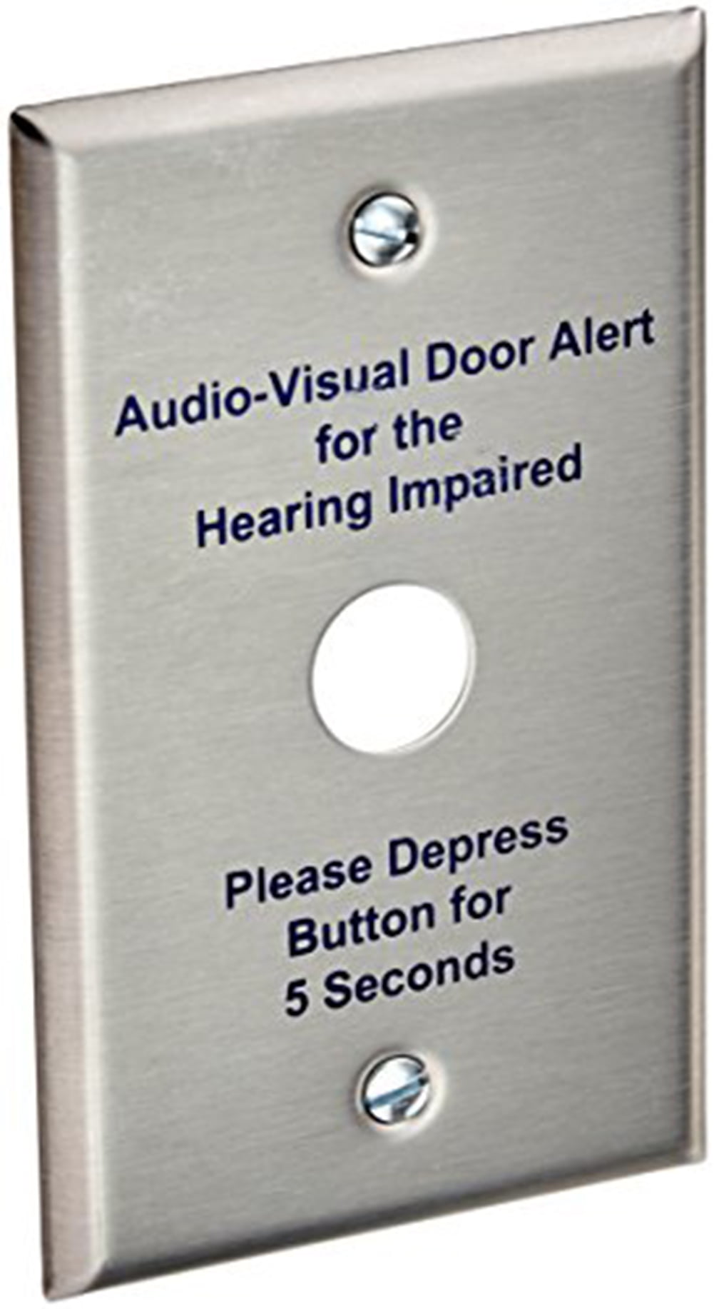 Edwards 14710 Single Gang Push Button Faceplate; Room For Handicapped