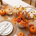 thumbnail image 5 of Halloween Artificial Branches, Fall Maple Leaf Decoration, Thanksgiving Home Decor, Autumn Harvest Accent, Pumpkin Floral Arrangement, Vase Filler Ornament, Seasonal Party Display, 5 of 7