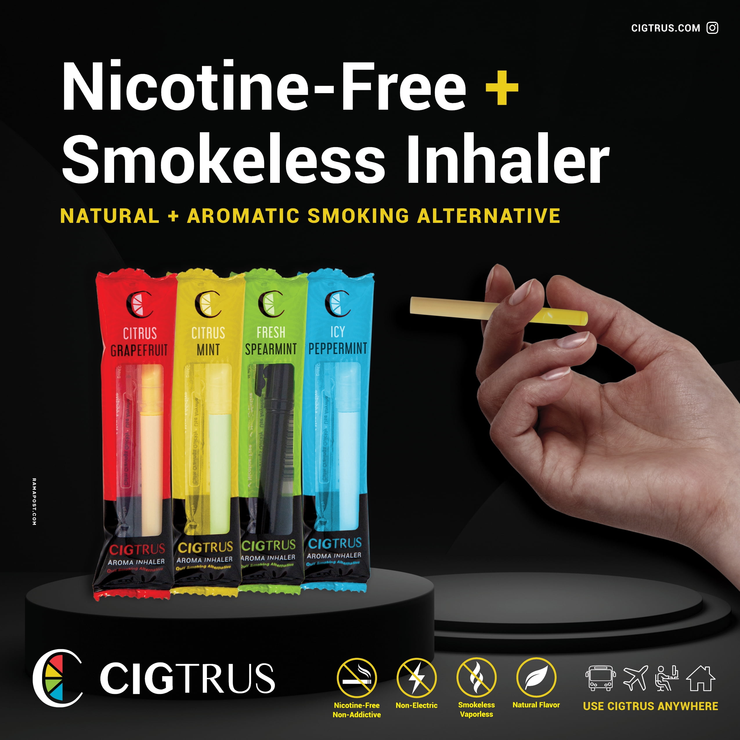 Cigtrus Quit Smoking Aid Natural Stress & Fixation Dominican Republic