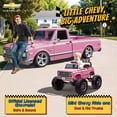 thumbnail image 4 of Chevrolet Cheyenne 24 Volt Ride on Toys, Joyracer Electric Car for Kids, Power Truck Wheels with Remote, Bluetooth, USB, LED Lights, Pink, 4 of 17