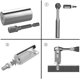 thumbnail image 4 of 7-19mm Universal Wrench Head Set Socket Sleeve Ratchet Bushing Spanner Key Magic Hand Tools W/Adapter /Gold, 4 of 4