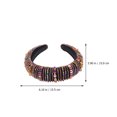thumbnail image 4 of EeaseCA Accessoires de Cheveux de Mariage Rétro Larges Couronnes de Mariée Chics avec Strass, 4 of 8