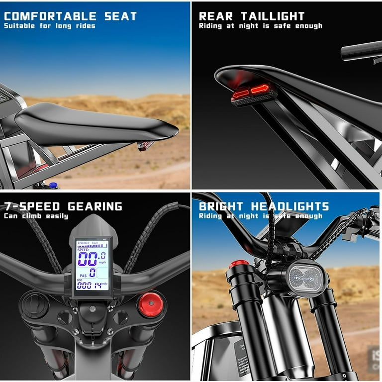 6000W(Peak) Motor 60V/35Ah Battery, Freego X2Pro Electric